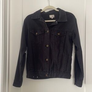 Amuse society Women's Black Denim Jacket size small